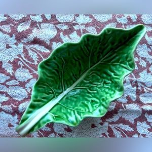 Bordallo Pinheiro cabbage ware sauce/gravy boat